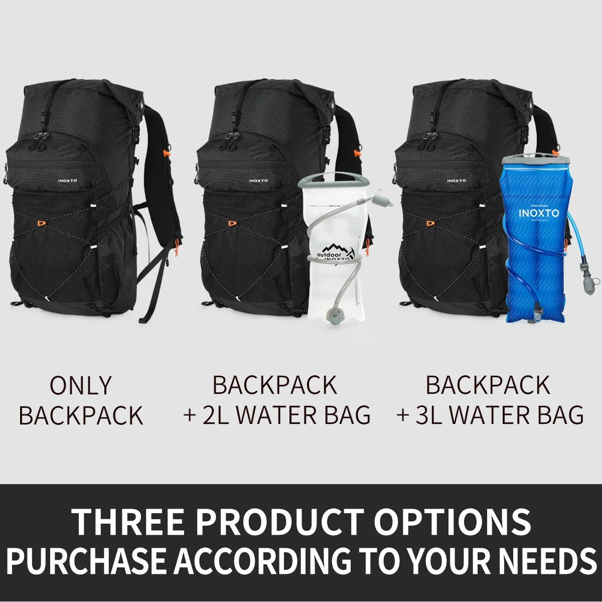 Sac à dos de randonnée / trail ultralight avec housse imperméable 800g "Outdoor Inoxto - Tellus 30L" - Planète Rando