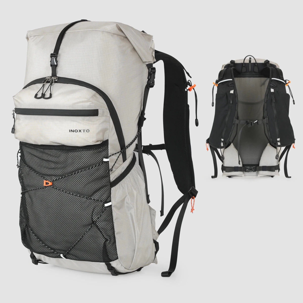 Sac à dos de randonnée / trail ultralight avec housse imperméable 800g "Outdoor Inoxto - Tellus 30L" - Planète Rando