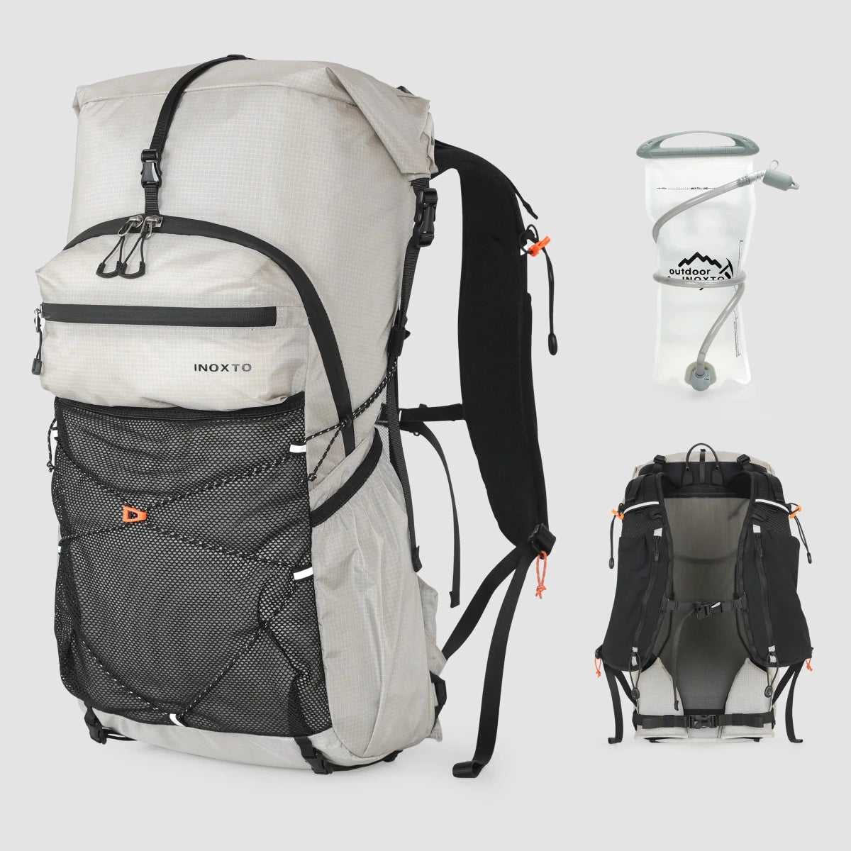 Sac à dos de randonnée / trail ultralight avec housse imperméable 800g "Outdoor Inoxto - Tellus 30L" - Planète Rando