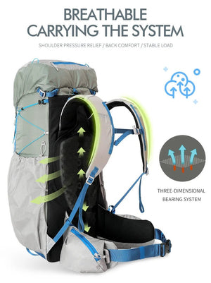 Sac à dos de randonnée / trekking ultra - léger 55L "Outdoor Inoxto - Far Avenue" - Planète Rando