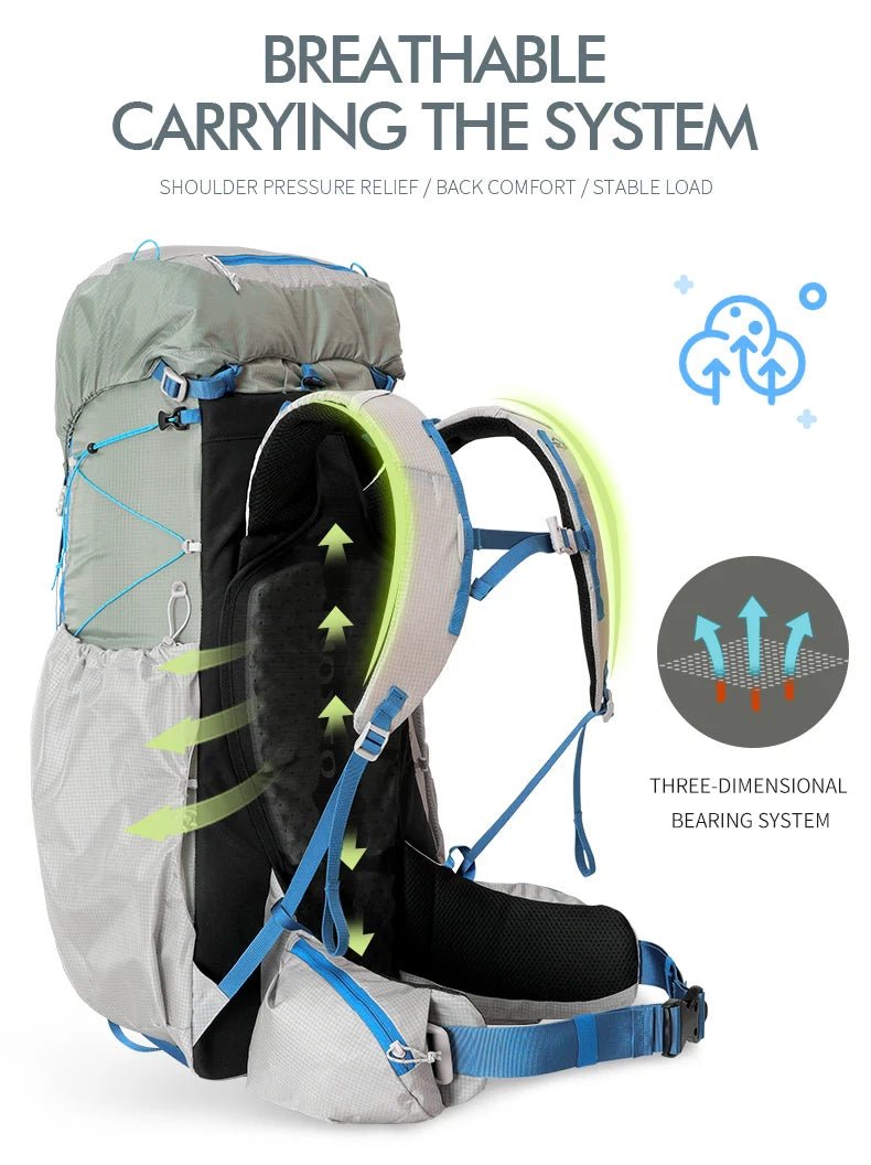 Sac à dos de randonnée / trekking ultra - léger 55L "Outdoor Inoxto - Far Avenue" - Planète Rando