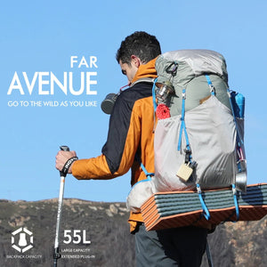 Sac à dos de randonnée / trekking ultra - léger 55L "Outdoor Inoxto - Far Avenue" - Planète Rando