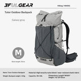 Sac à dos de randonnée ultraléger en tissu imperméable UHMWPE 700g "3F UL GEAR - TUTOR 30+10L" - Planète Rando