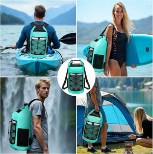 Sac à dos étanche / drybag en PVC 500D pour sports d'eau IP65 "Scione - Waterproof backpack" - Planète Rando