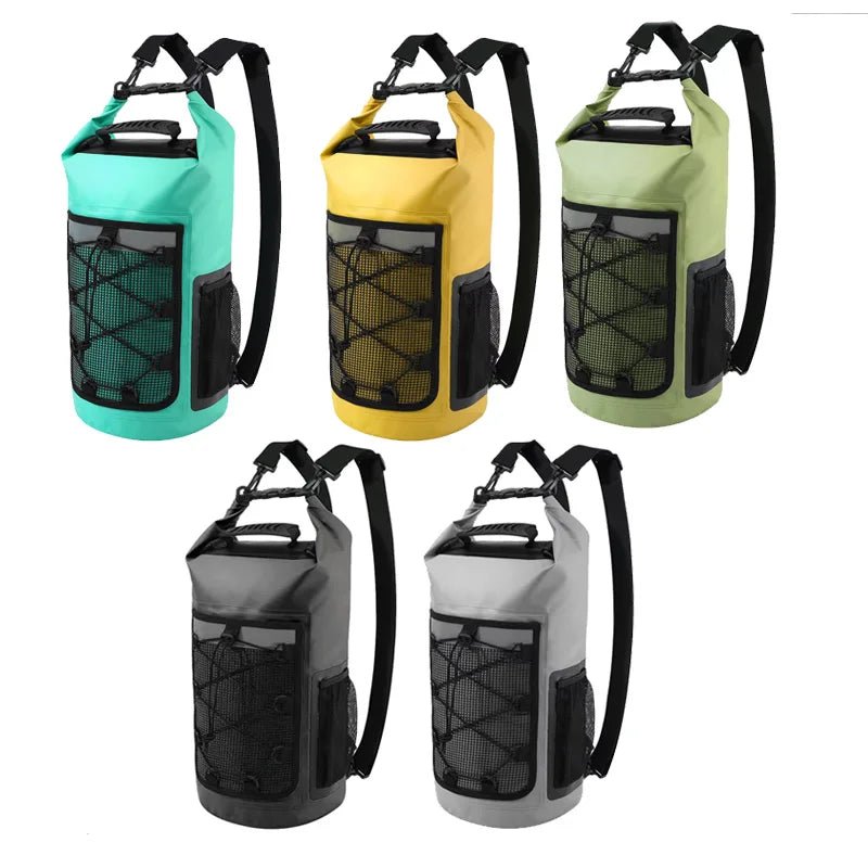 Sac à dos étanche / drybag en PVC 500D pour sports d'eau IP65 "Scione - Waterproof backpack" - Planète Rando