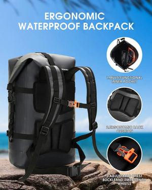Sac à dos étanche / Idrybag IP68 pour les sports d'eau 35L / 55L "Idrybag - Waterproof bag" - Planète Rando