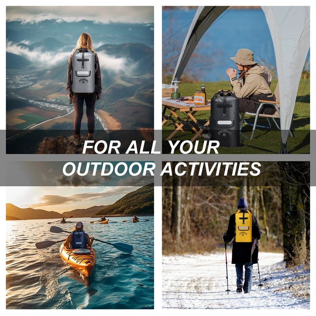 Sac à dos étanche IP - 68 pour les sports d'eau, kayak, canyoning "Idrybag - Bag KC2005" - Planète Rando