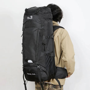Sac à dos grande randonnée avec housse de pluie 2kg "New Outlander - 75L" - Planète Rando