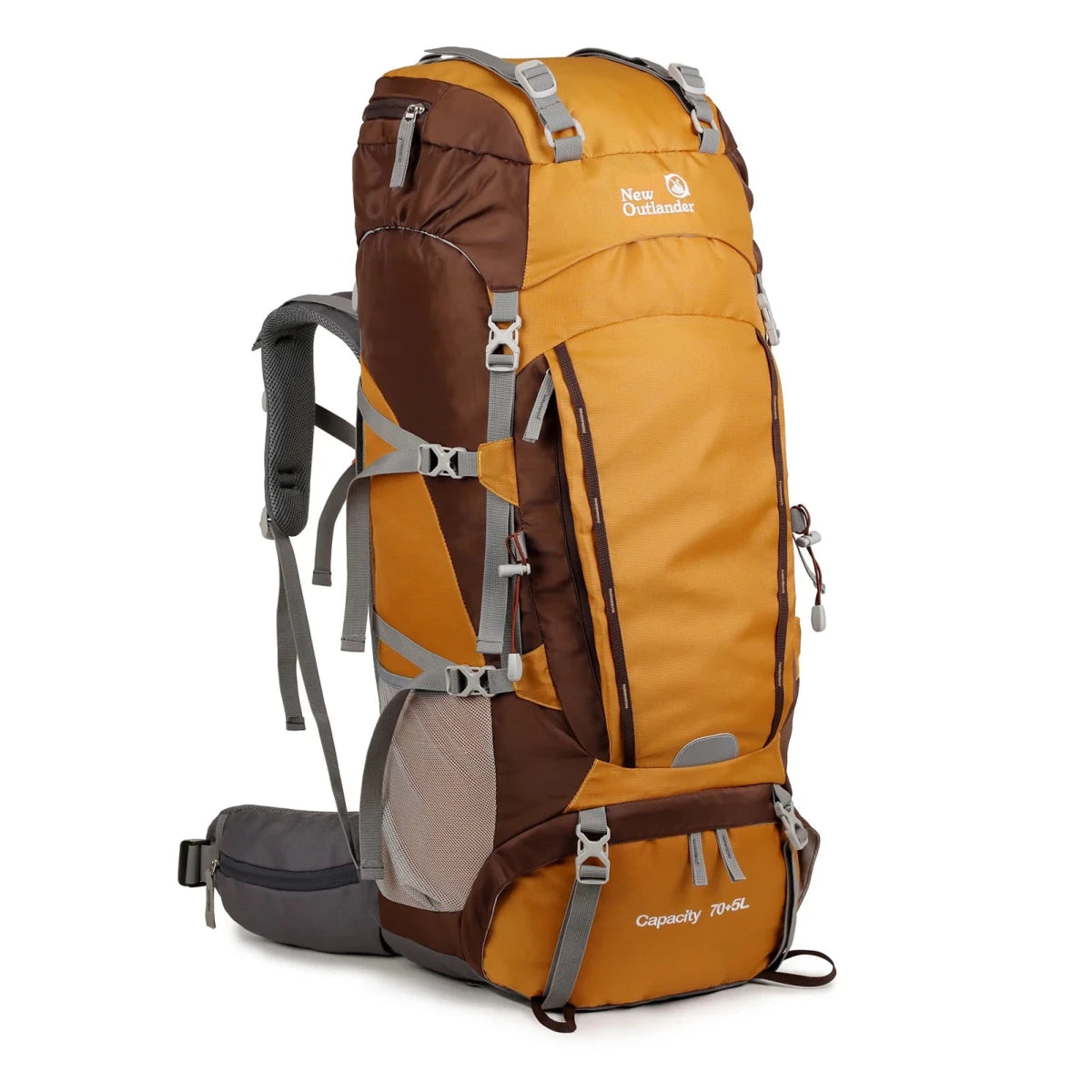 Sac à dos grande randonnée avec housse de pluie 2kg "New Outlander - 75L" - Planète Rando