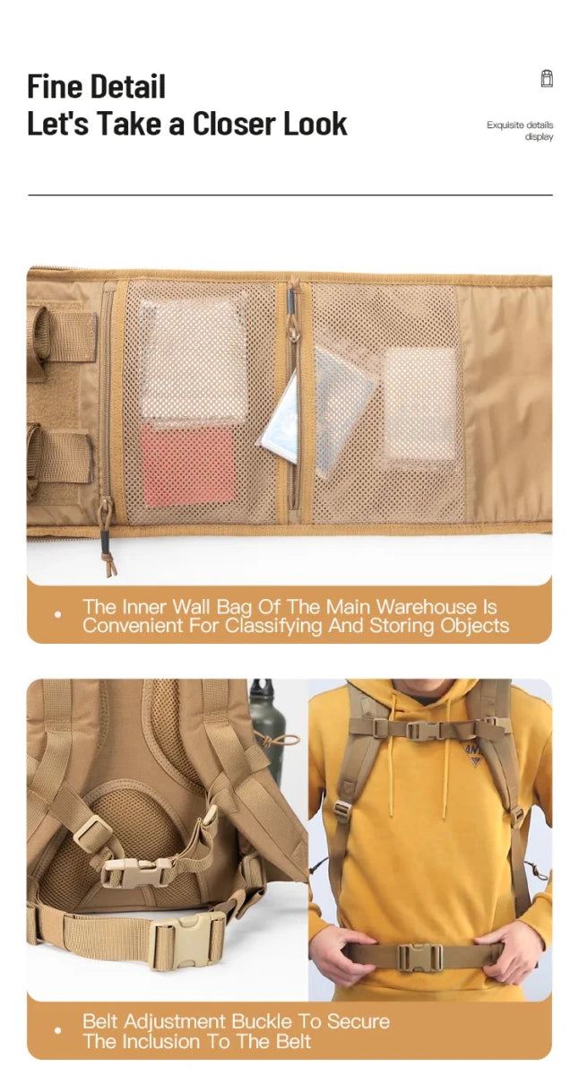 Sac à dos médical tactique Molle Assault Pack multifonctionnels "EXCELLENT ELITE SPANKER - BG112" - Planète Rando