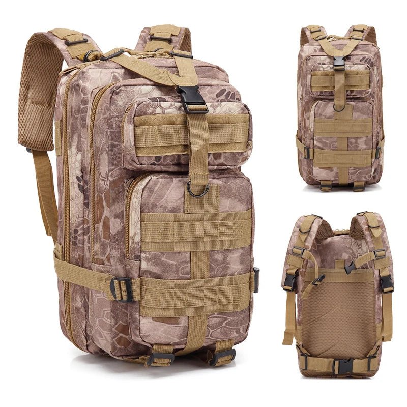 Sac à dos tactique d'expédition 20L - 25L en nylon 1000D pour le bushcraft et la survie "Greencity - 3P Tactical" - Planète Rando
