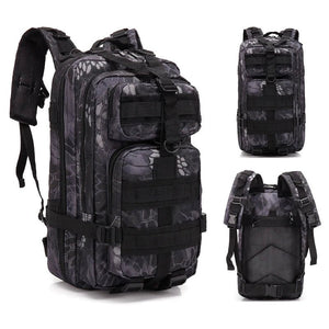 Sac à dos tactique d'expédition 20L - 25L en nylon 1000D pour le bushcraft et la survie "Greencity - 3P Tactical" - Planète Rando