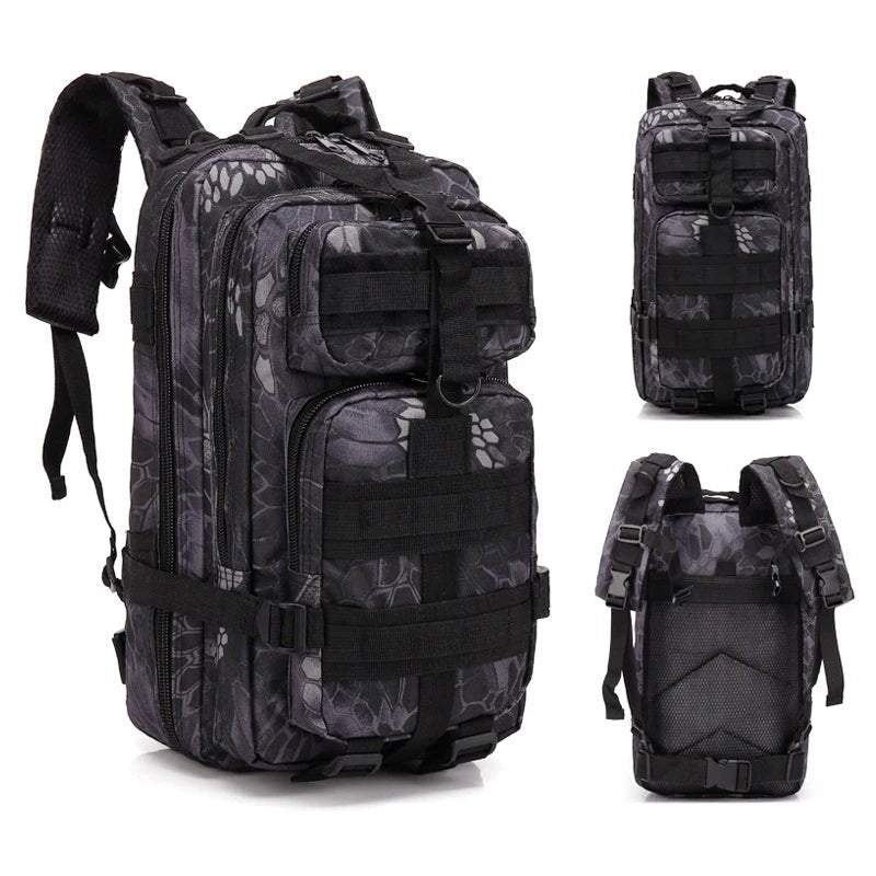 Sac à dos tactique d'expédition 20L - 25L en nylon 1000D pour le bushcraft et la survie "Greencity - 3P Tactical" - Planète Rando
