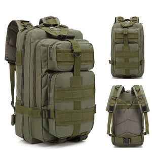 Sac à dos tactique d'expédition 20L - 25L en nylon 1000D pour le bushcraft et la survie "Greencity - 3P Tactical" - Planète Rando