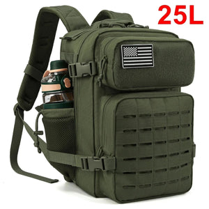 Sac à dos tactique militaire, buschraft ou paintball 25L "LQArmy - A12" - Planète Rando