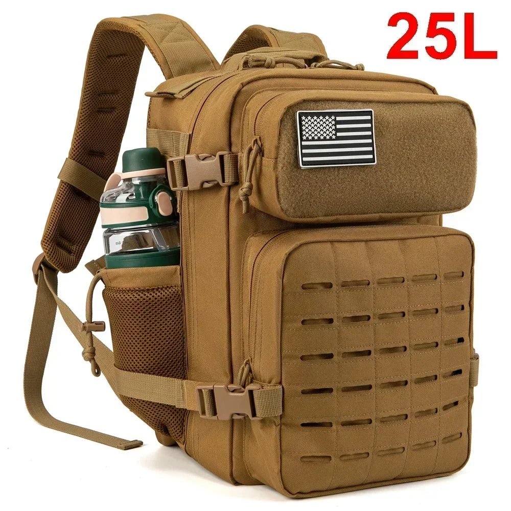 Sac à dos tactique militaire, buschraft ou paintball 25L "LQArmy - A12" - Planète Rando