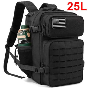 Sac à dos tactique militaire, buschraft ou paintball 25L "LQArmy - A12" - Planète Rando