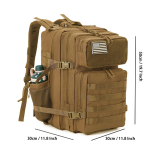 Sac à dos tactique militaire, buschraft ou paintball 45L "LQArmy - A15" - Planète Rando