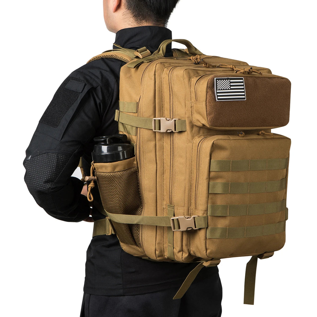 Sac à dos tactique militaire, buschraft ou paintball 45L "LQArmy - A15" - Planète Rando