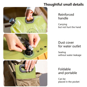 Sac à eau pliable 8L "Bisinna - Water Storage bag" - Planète Rando