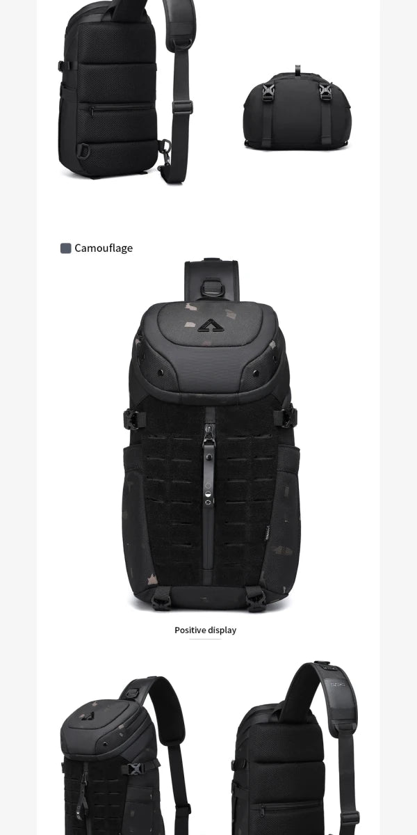 Sac bandoulière tactique et imperméable "OZUKO - Tactical Messager" - Planète Rando