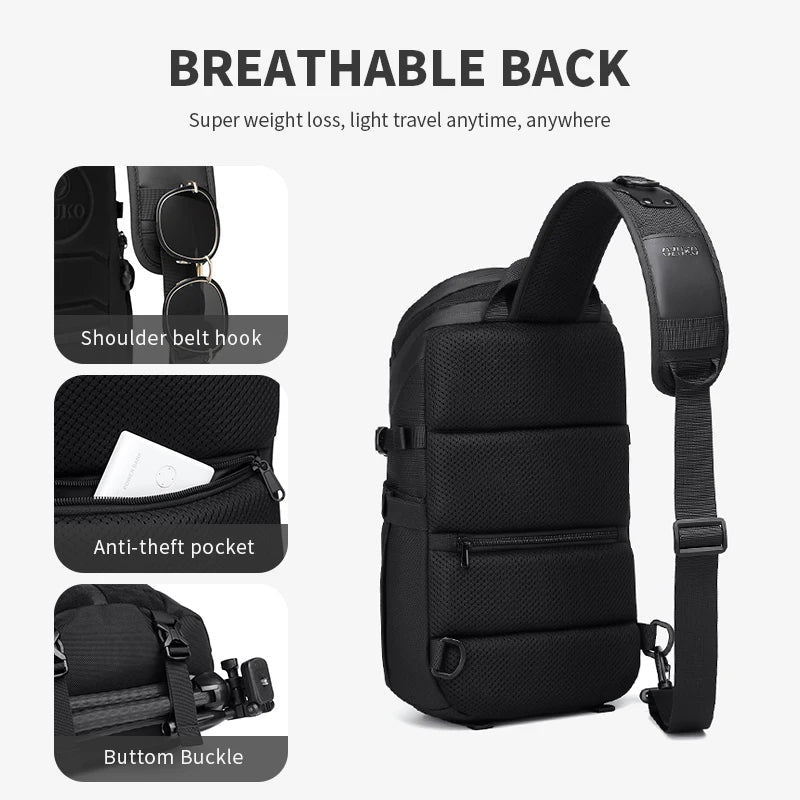 Sac bandoulière tactique et imperméable "OZUKO - Tactical Messager" - Planète Rando