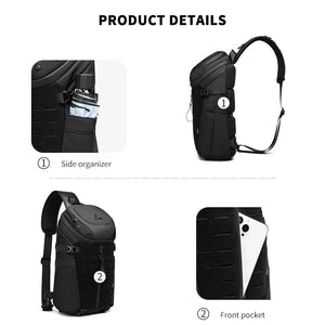 Sac bandoulière tactique et imperméable "OZUKO - Tactical Messager" - Planète Rando
