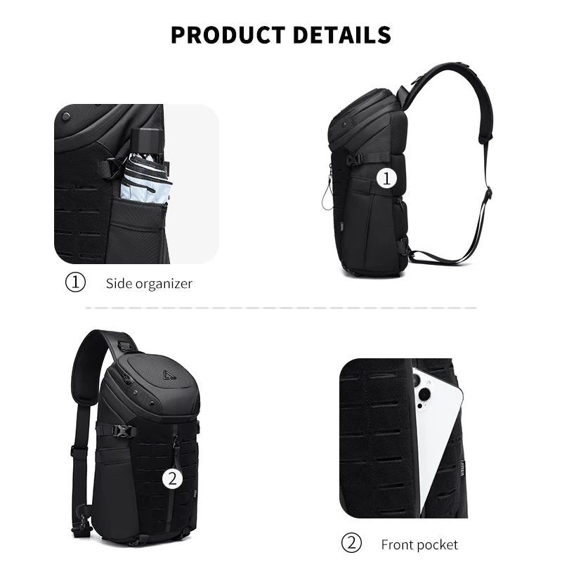 Sac bandoulière tactique et imperméable "OZUKO - Tactical Messager" - Planète Rando