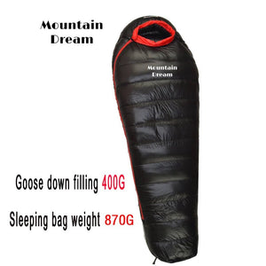 Sac de couchage momie en duvet d'oie 95% 800FP [+2C° confort] jusqu'à [ - 15°C confort] "Mountain Dream - Fill series 3 saisons" - Planète Rando