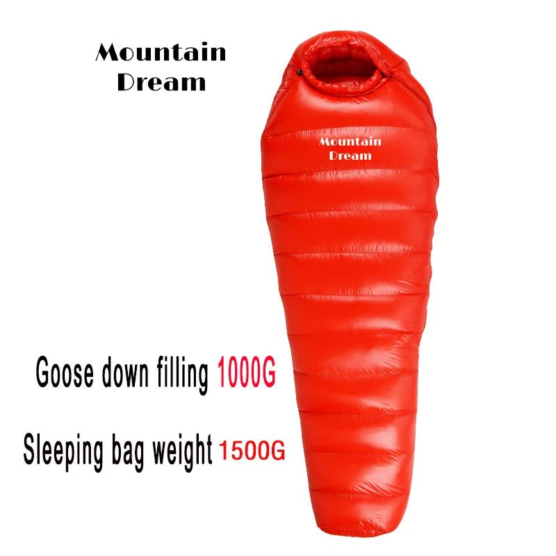 Sac de couchage momie en duvet d'oie 95% 800FP [+2C° confort] jusqu'à [ - 15°C confort] "Mountain Dream - Fill series 3 saisons" - Planète Rando