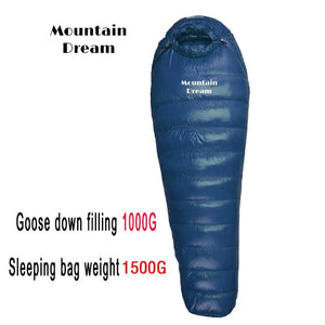 Sac de couchage momie en duvet d'oie 95% 800FP [+2C° confort] jusqu'à [ - 15°C confort] "Mountain Dream - Fill series 3 saisons" - Planète Rando
