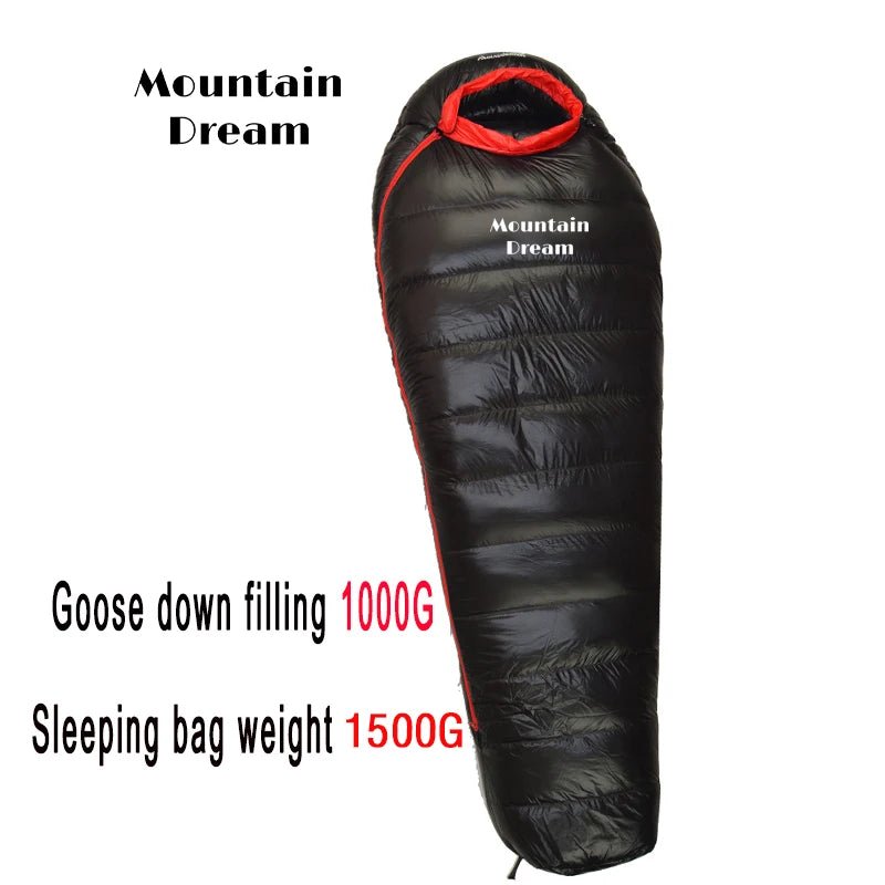 Sac de couchage momie en duvet d'oie 95% 800FP [+2C° confort] jusqu'à [ - 15°C confort] "Mountain Dream - Fill series 3 saisons" - Planète Rando