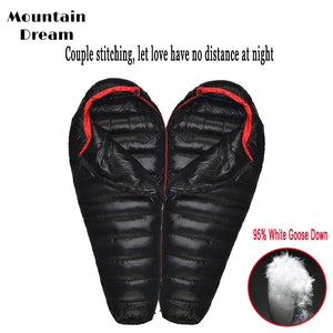 Sac de couchage momie en duvet d'oie 95% 800FP [+2C° confort] jusqu'à [ - 15°C confort] "Mountain Dream - Fill series 3 saisons" - Planète Rando