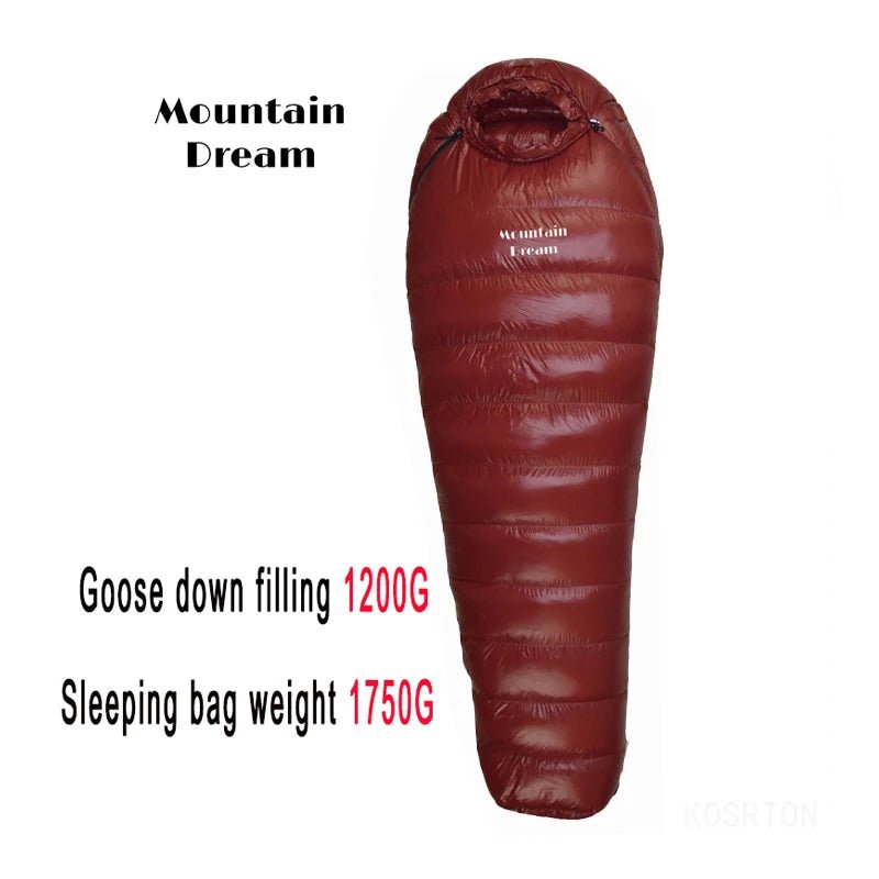 Sac de couchage momie en duvet d'oie 95% 800FP [+2C° confort] jusqu'à [ - 15°C confort] "Mountain Dream - Fill series Extended" - Planète Rando