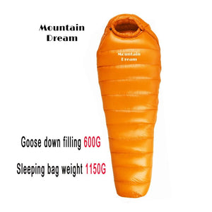 Sac de couchage momie en duvet d'oie 95% 800FP [+2C° confort] jusqu'à [ - 15°C confort] "Mountain Dream - Fill series Extended" - Planète Rando