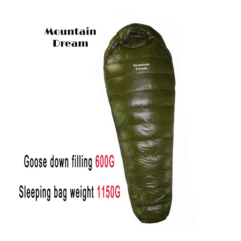 Sac de couchage momie en duvet d'oie 95% 800FP [+2C° confort] jusqu'à [ - 15°C confort] "Mountain Dream - Fill series Extended" - Planète Rando