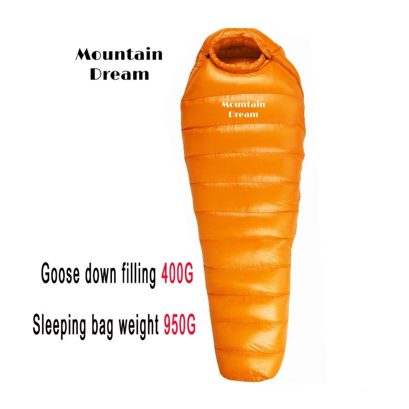 Sac de couchage momie en duvet d'oie 95% 800FP [+2C° confort] jusqu'à [ - 15°C confort] "Mountain Dream - Fill series Extended" - Planète Rando