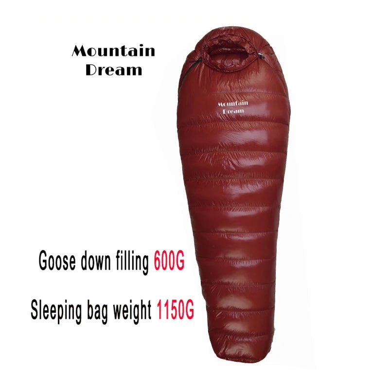 Sac de couchage momie en duvet d'oie 95% 800FP [+2C° confort] jusqu'à [ - 15°C confort] "Mountain Dream - Fill series Extended" - Planète Rando