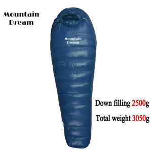 Sac de couchage momie en duvet d'oie 95% 800FP hiver [ - 15C° confort] jusqu'à [ - 30°C confort] "Mountain Dream - Fill series Hiver" - Planète Rando