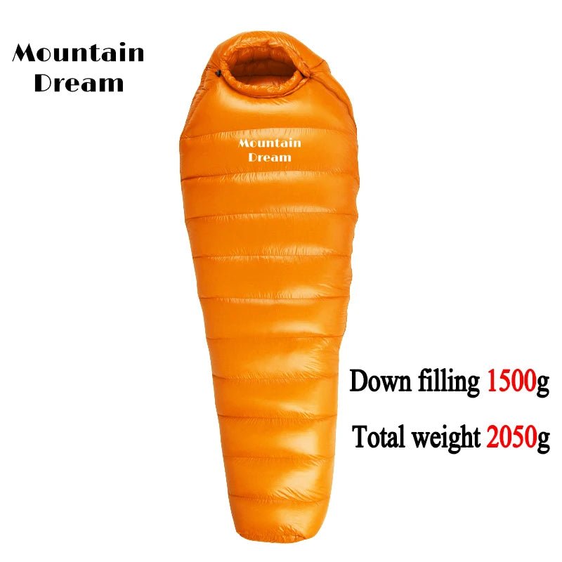 Sac de couchage momie en duvet d'oie 95% 800FP hiver [ - 15C° confort] jusqu'à [ - 30°C confort] "Mountain Dream - Fill series Hiver" - Planète Rando