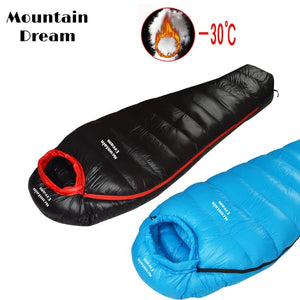 Sac de couchage momie en duvet d'oie 95% 800FP hiver [ - 15C° confort] jusqu'à [ - 30°C confort] "Mountain Dream - Fill series Hiver" - Planète Rando