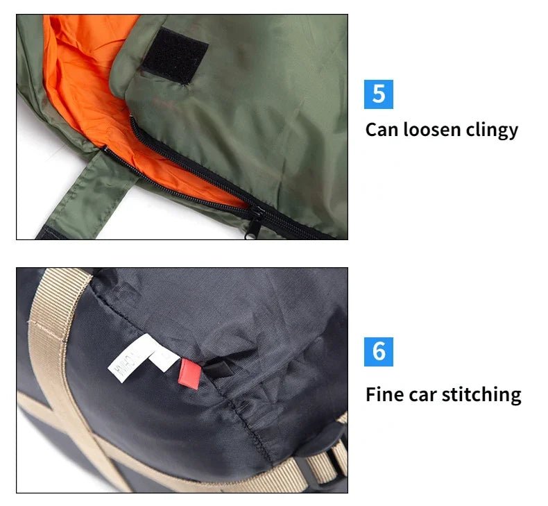 Sac de couchage synthétique imperméable jusqu'à - 5°C confort "JUNGLEKING - CY0904" - Planète Rando