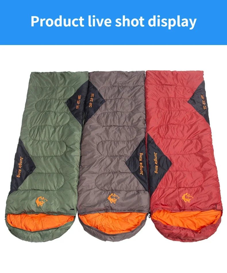 Sac de couchage synthétique imperméable jusqu'à - 5°C confort "JUNGLEKING - CY0904" - Planète Rando
