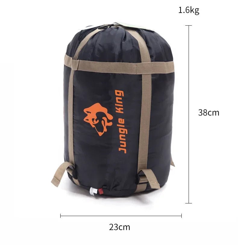 Sac de couchage synthétique imperméable jusqu'à - 5°C confort "JUNGLEKING - CY0904" - Planète Rando