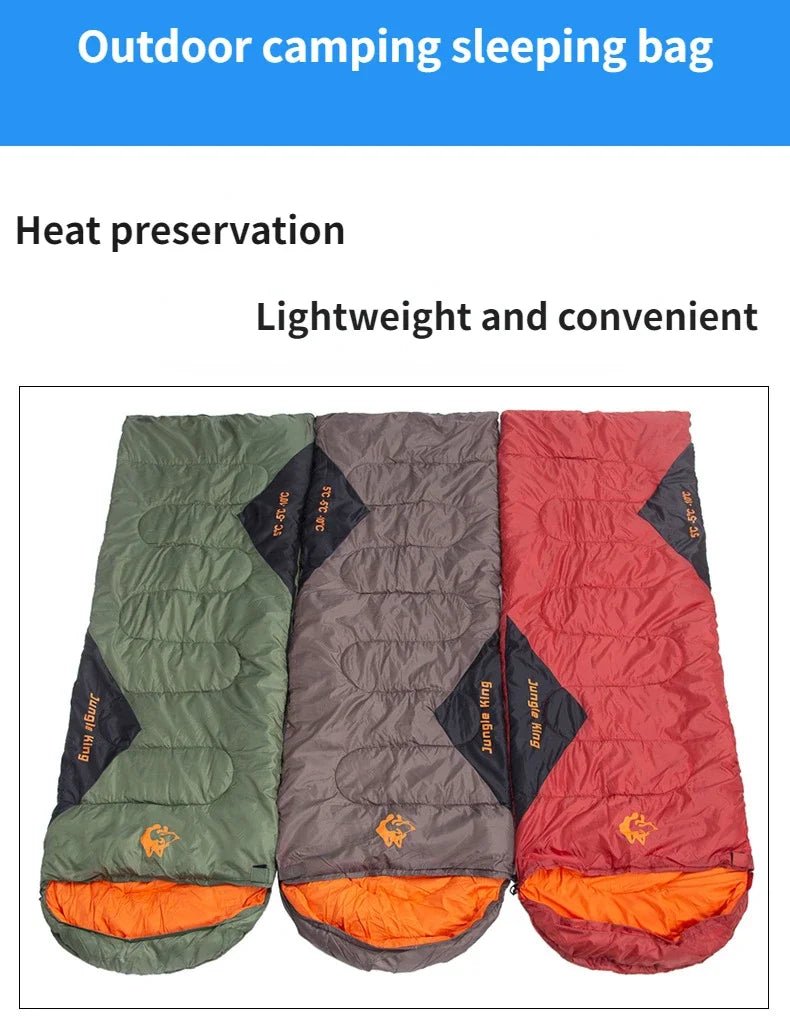 Sac de couchage synthétique imperméable jusqu'à - 5°C confort "JUNGLEKING - CY0904" - Planète Rando