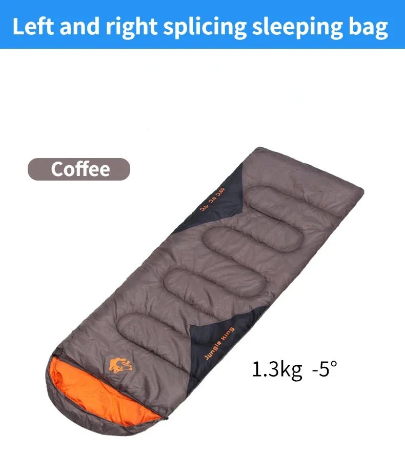 Sac de couchage synthétique imperméable jusqu'à - 5°C confort "JUNGLEKING - CY0904" - Planète Rando