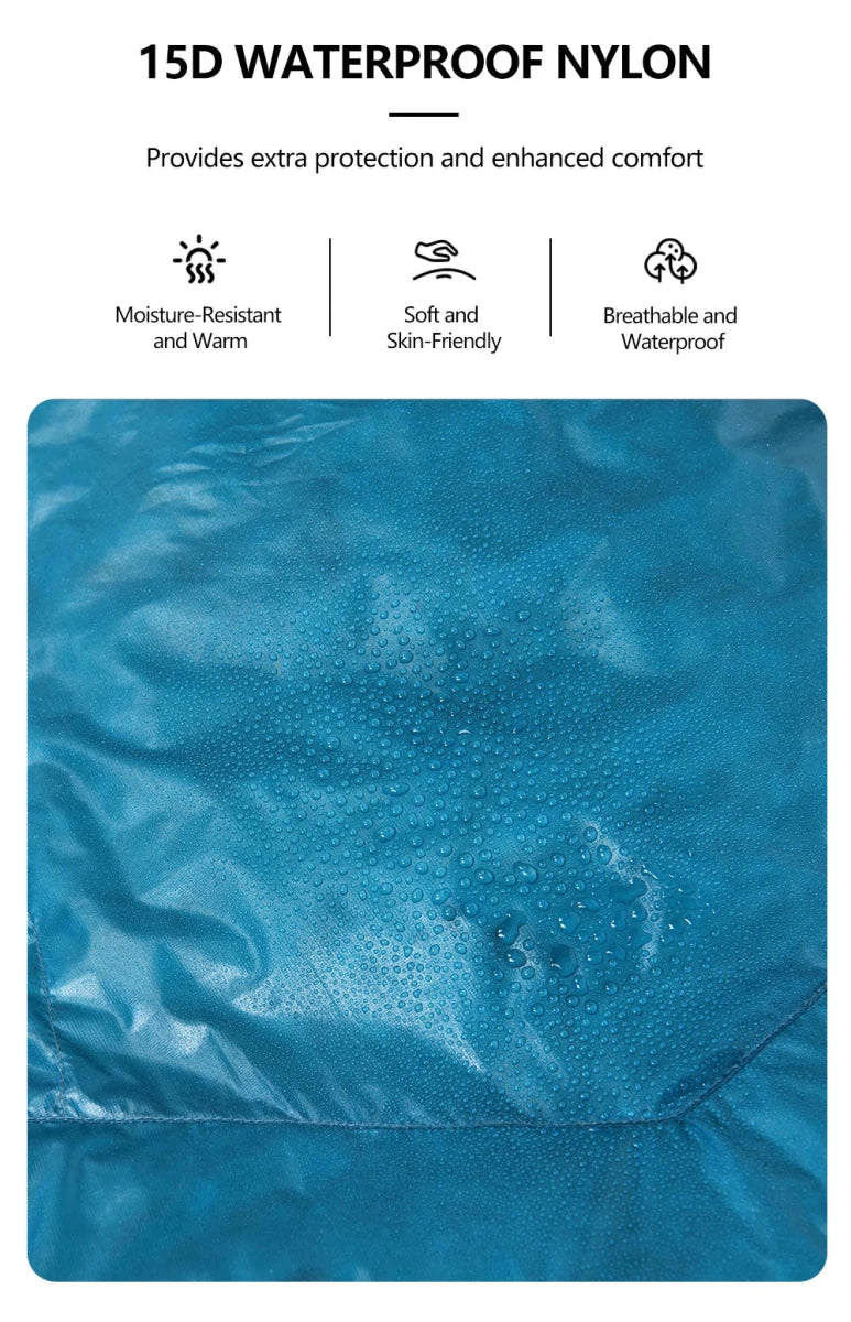 Sac de couchage ultralight en duvet de canard 800 FP & nylon imperméable RDS "Widesea - DS Series" - Planète Rando