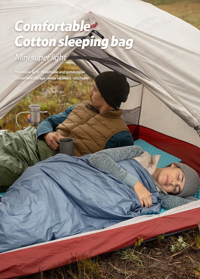 Sac de couchage ultralight & imperméable +15°C (à partir de 680g) "Naturehike - LW180" - Planète Rando