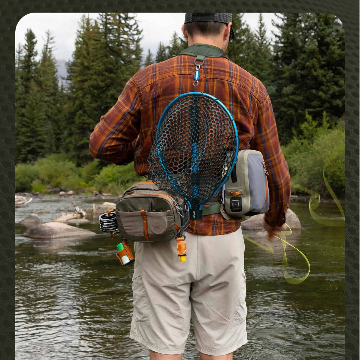 Sac de poitrine ultra - léger et imperméable multi - poches "Goture - E12064" - Planète Rando