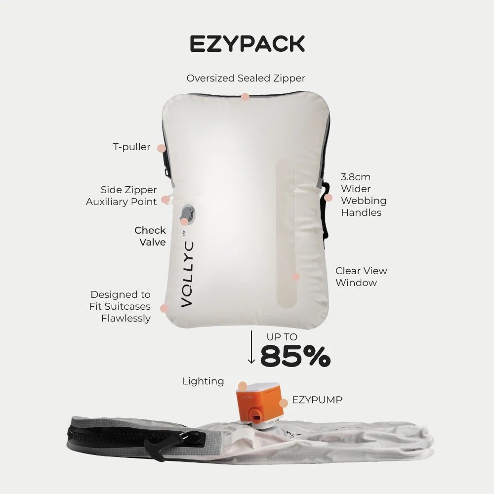 Sac de rangement sous vide de 25L en nylon imperméable et indéchirable "Flextailgear - VOLLYC EZYPACK" - Planète Rando
